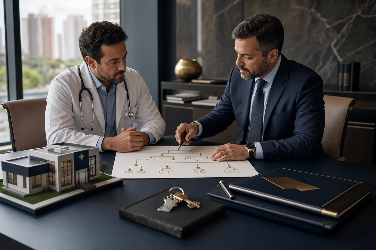 Planejamento de holding familiar para médicos com organização patrimonial e sucessória