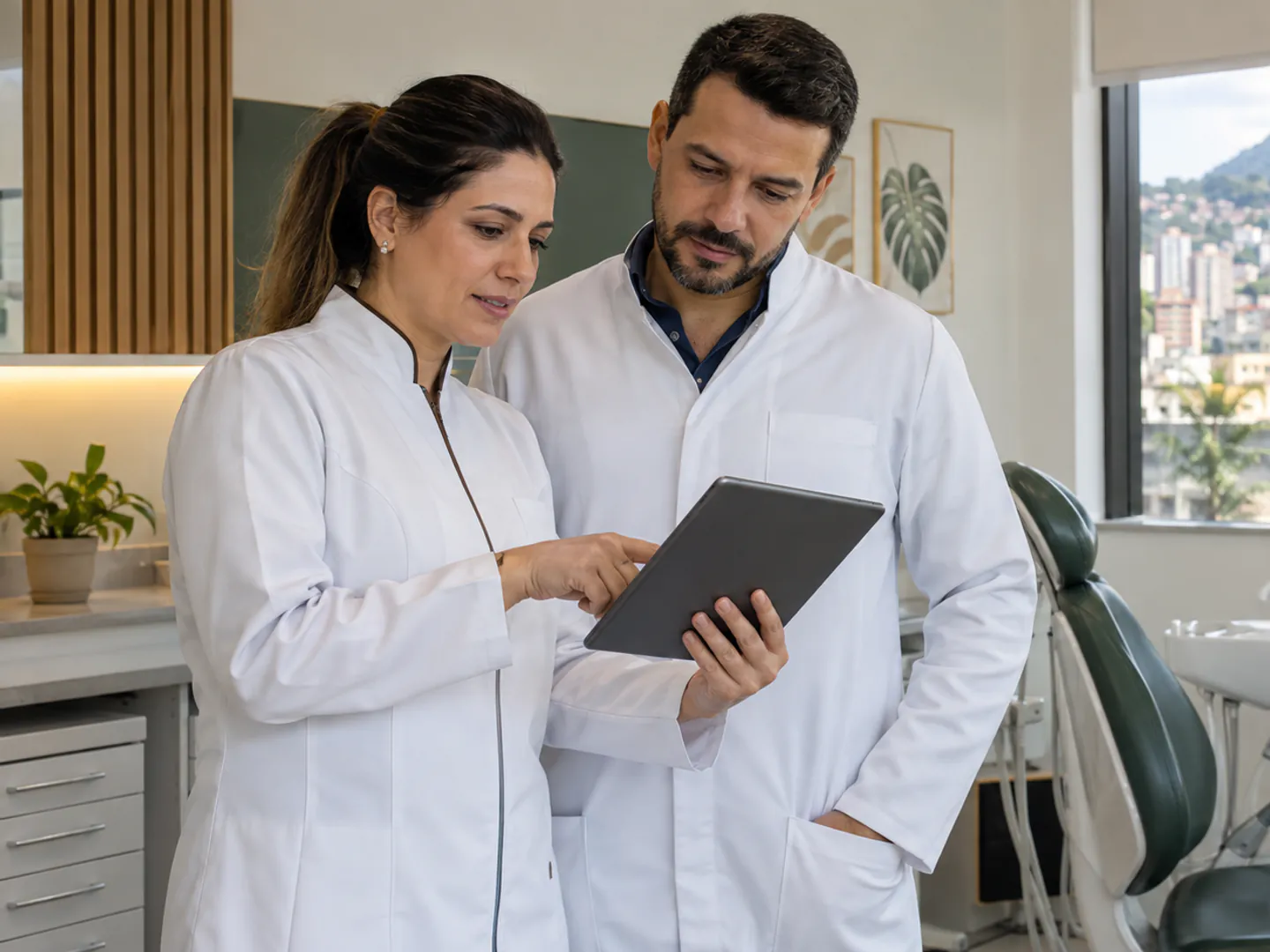 Dentistas analisam a gestão de uma clínica odontológica em Nova Iguaçu